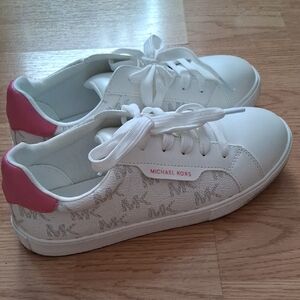 Michael Kors Pink And White Tennis Shoes